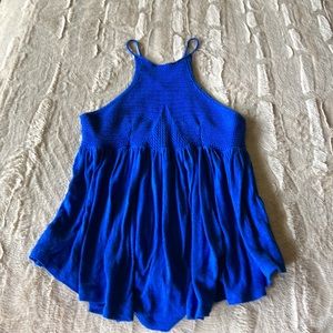 Free People Crochet Front with Strappy Back Top